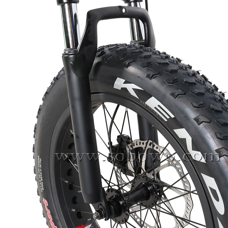 SOBOWO SF6 Powerful Belt Mid Drive with Hidden Battery Folding Electric Bike for Adults